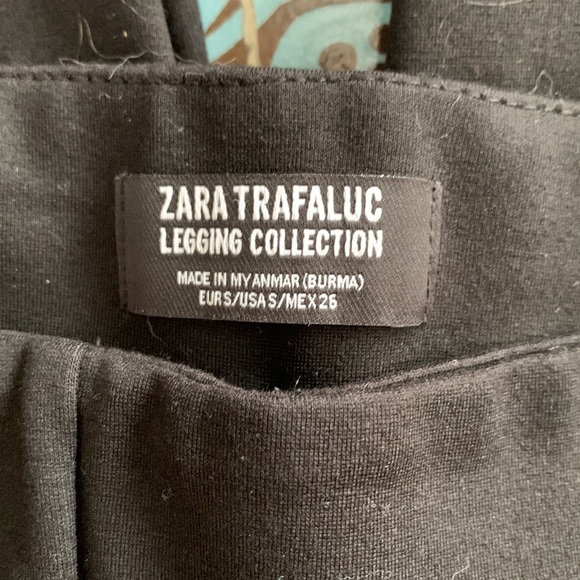 ZARA BLACK BEADED LEGGING Sz: S - Picture 5 of 5